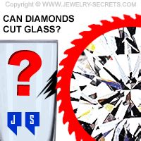 can fake diamonds cut glass